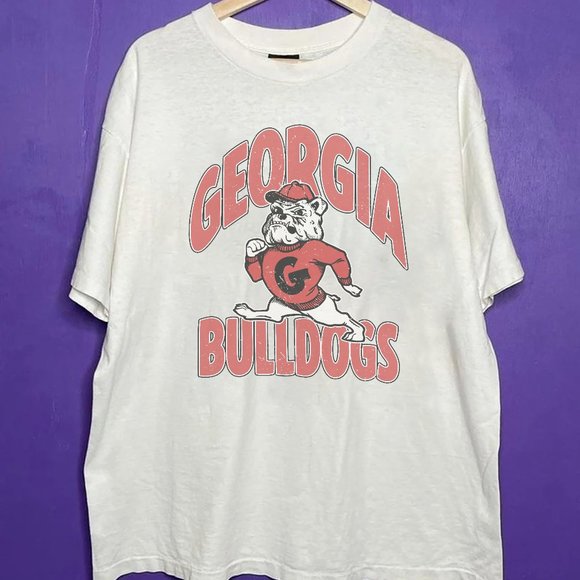 Tops Vintage Ncaa Bulldogs Shirt Uga The Bulldog Shirt
